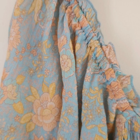 Spell and the gypsy collective juniper shirred dress eggshell blue size M NWT - Picture 15 of 17